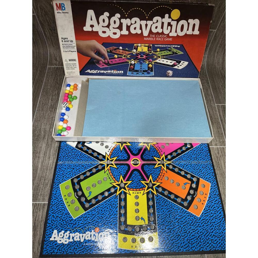 Aggravation the Classic Marble Game 1989 COMPLETE